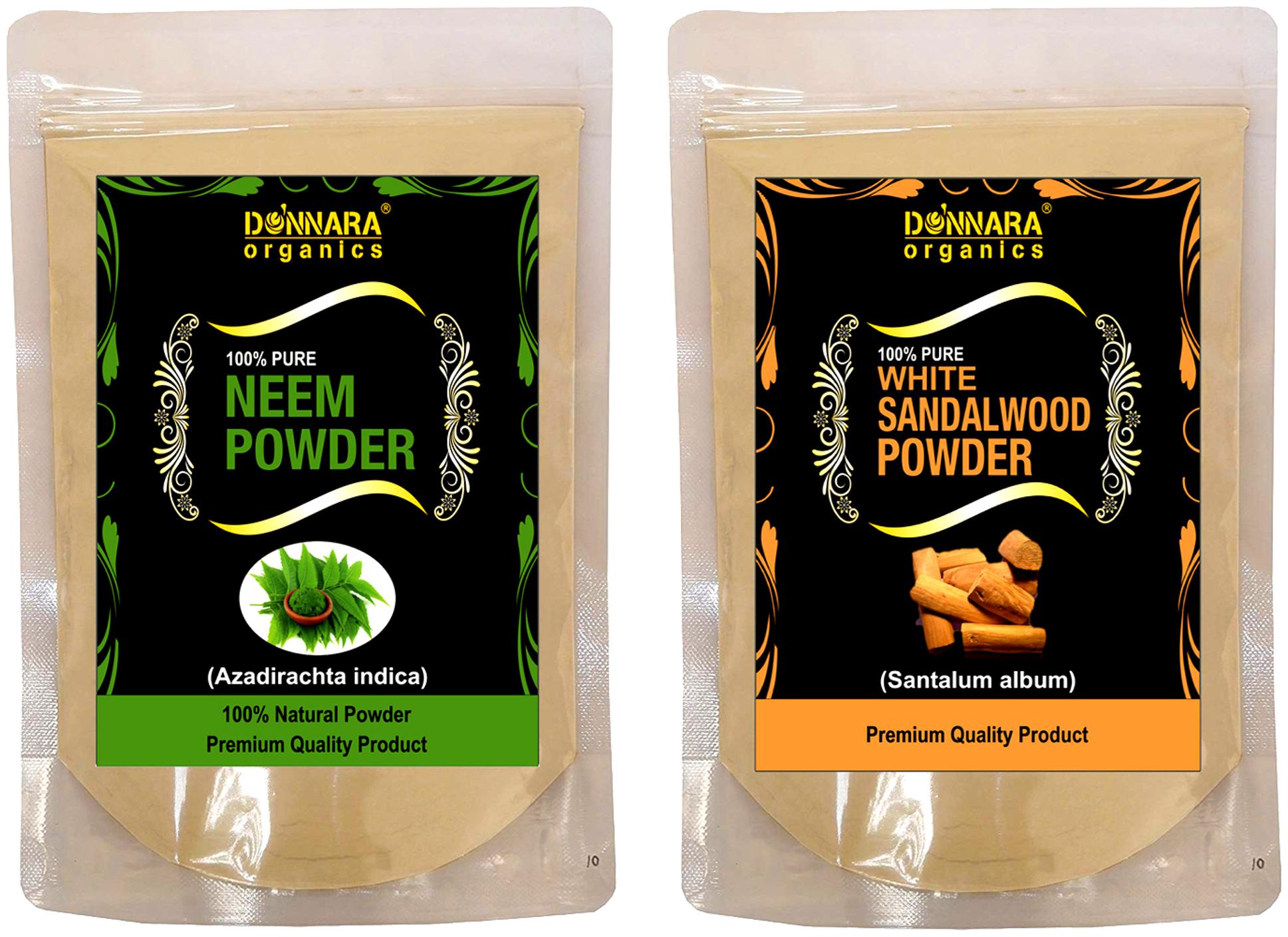 Donnara Organics 100 Natural Neem Powder and Sandalwood powder Face Pack 150g(Pack of 2)
Donnara Organics 100 Natural Neem Powder and Sandalwood powder Face Pack 150g(Pack of 2)
