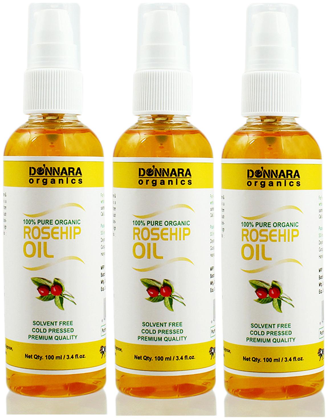 Donnara Organics Premium Rosehip oil- 100 Pure Natural Combo pack of 3 bottles of 100 ml(300 ml)
Donnara Organics Premium Rosehip oil- 100 Pure Natural Combo pack of 3 bottles of 100 ml(300 ml)