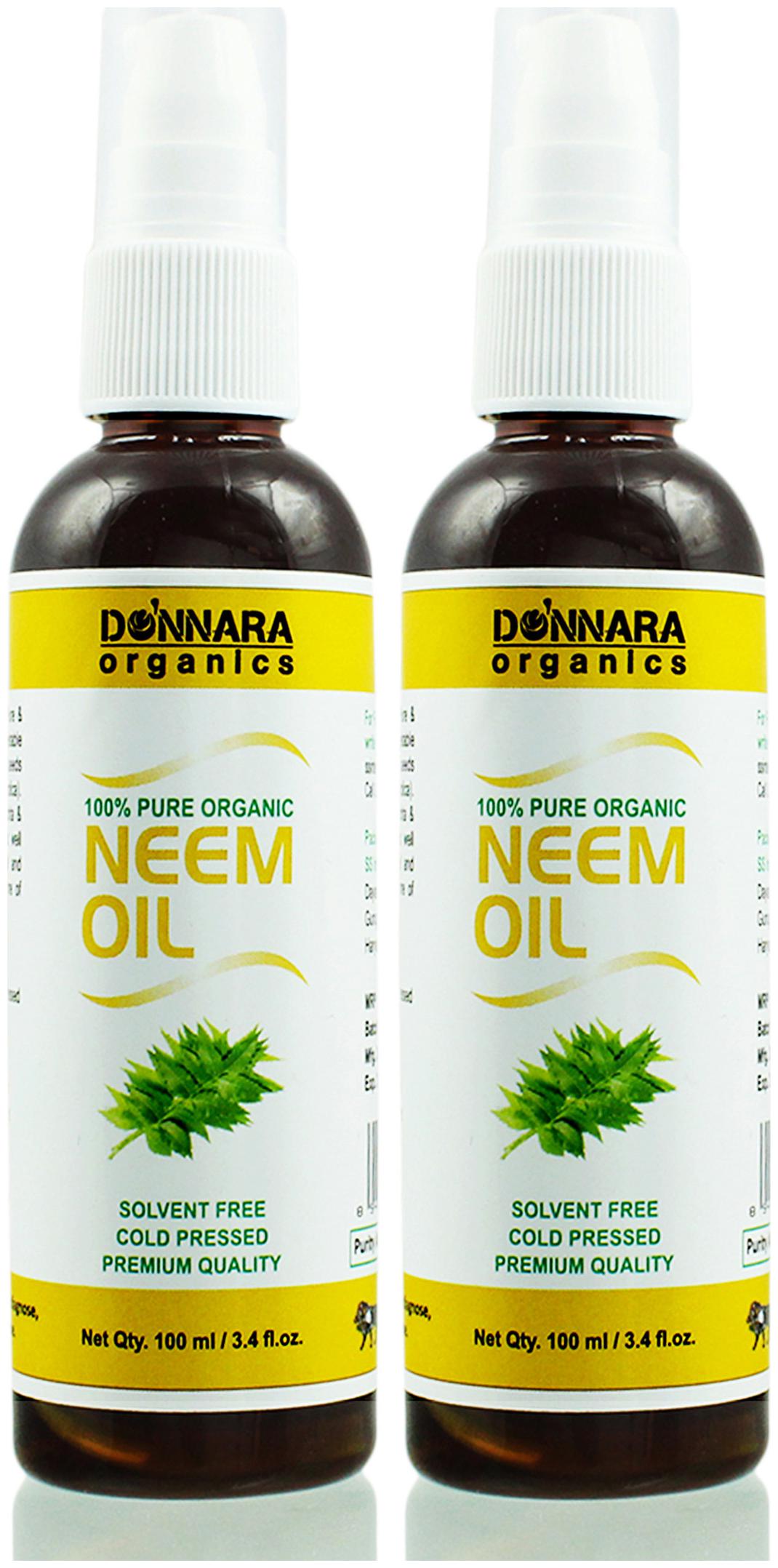 Donnara Organics Premium Neem oil- 100 Pure Natural Combo pack of 2 bottles of 100 ml
Donnara Organics Premium Neem oil- 100 Pure Natural Combo pack of 2 bottles of 100 ml