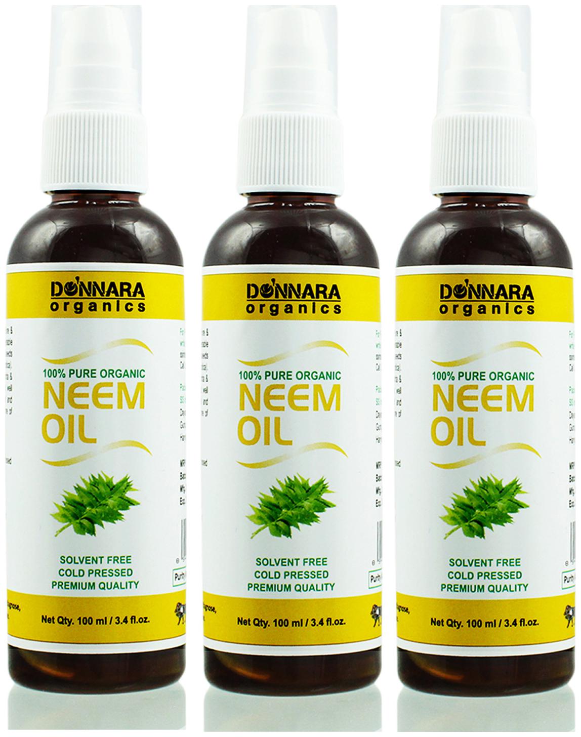 Donnara Organics Premium Neem oil- 100 Pure Natural Combo pack of 3 bottles of 100 ml(300 ml)
Donnara Organics Premium Neem oil- 100 Pure Natural Combo pack of 3 bottles of 100 ml(300 ml)