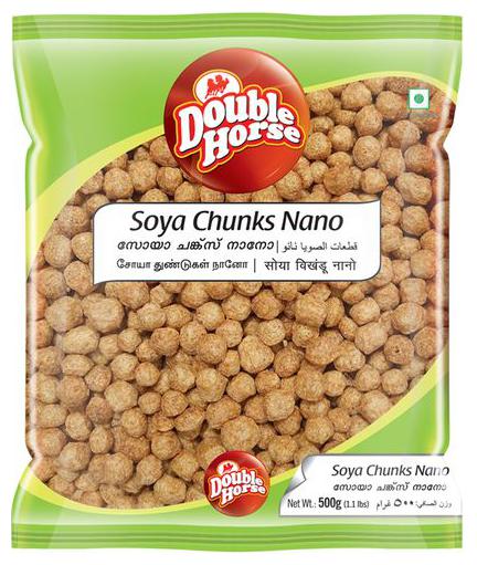 Double horse Soya Chunks - Nano 200 g
Double horse Soya Chunks - Nano 200 g