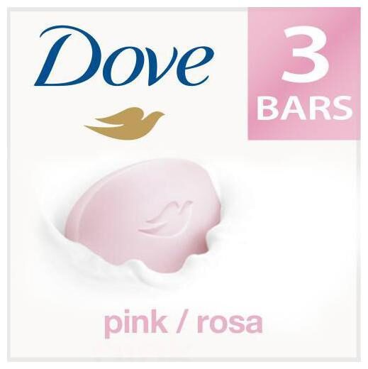 Dove Bathing Bar Soap Pink Rosa Beauty 100 g (Pack of 3) 
Dove Bathing Bar Soap Pink Rosa Beauty 100 g (Pack of 3)