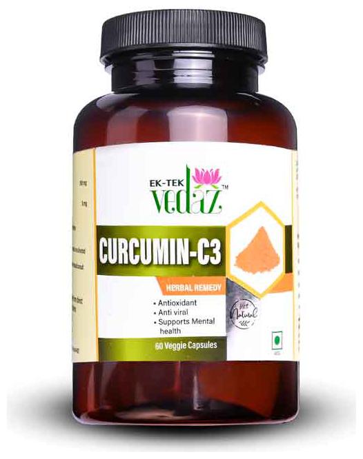 Ek-tek Vedaz Curcumin C3 Veg Capsules Ayurvedic Natural Source of Antioxidants-60 Capsules
Ek-tek Vedaz Curcumin C3 Veg Capsules Ayurvedic Natural Source of Antioxidants-60 Capsules