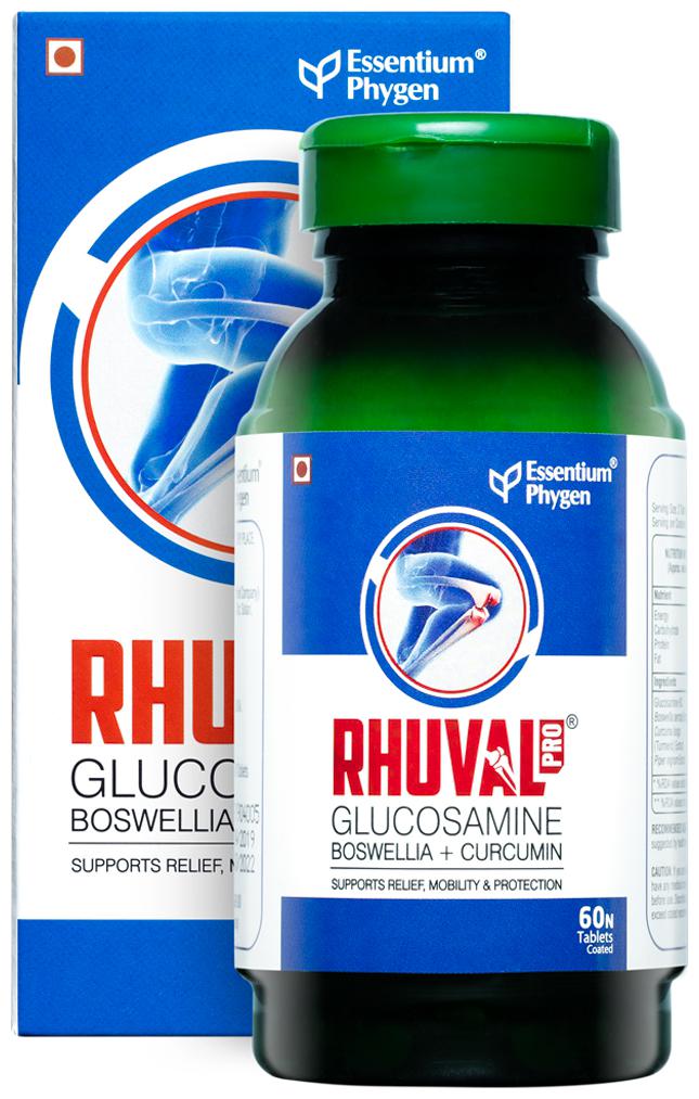 Essentium Phygen Rhuval Pro Pain Relief Formula for Joints Stiffness Back Legs Arms and Knee 60 Tablets
Essentium Phygen Rhuval Pro Pain Relief Formula for Joints Stiffness Back Legs Arms and Knee 60 Tablets