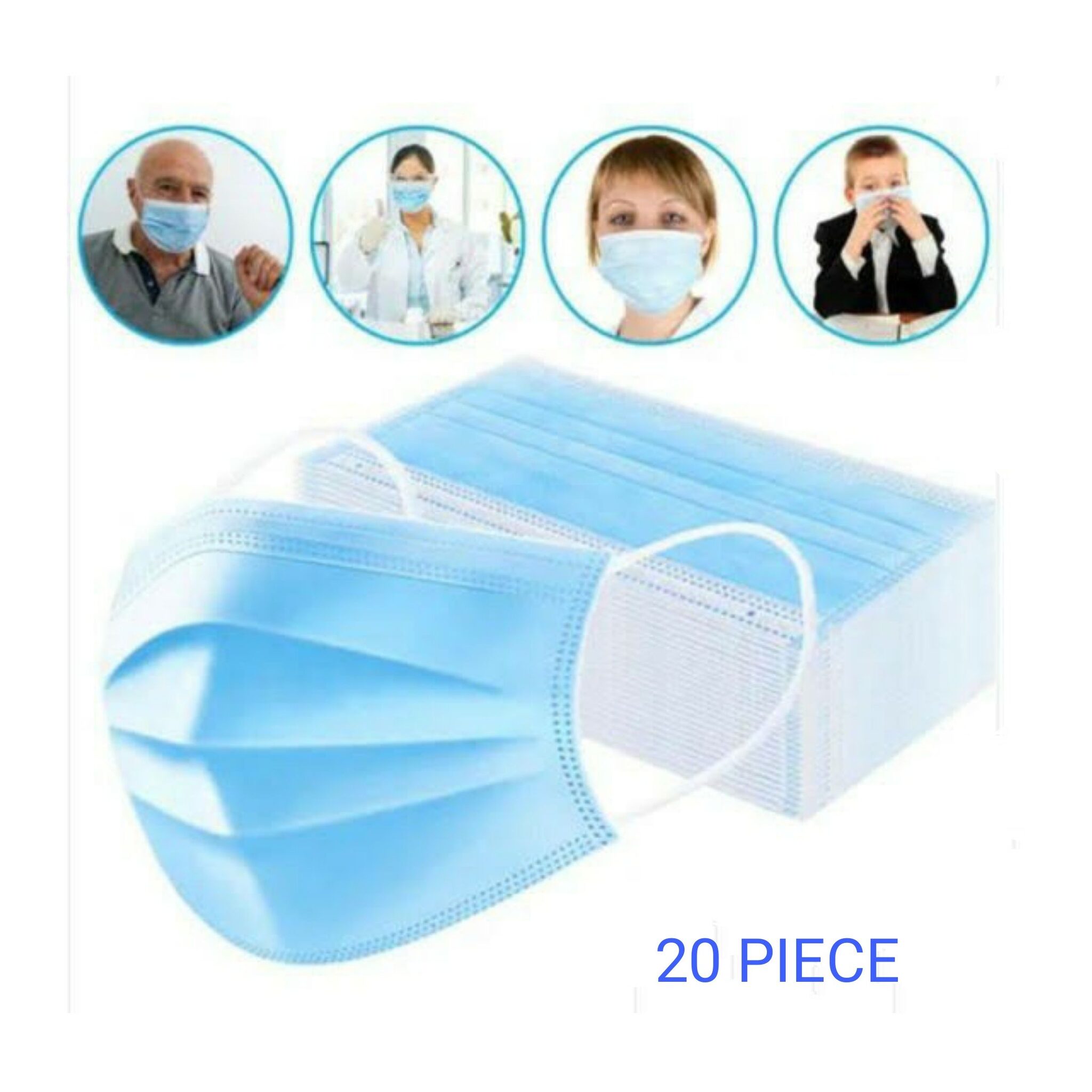 Extra Bass Anti-Pollution Dust Disposable surgical Pollution Virus Protection Personal Health 3 ply masks (Pack of 20)
Extra Bass Anti-Pollution Dust Disposable surgical Pollution Virus Protection Personal Health 3 ply masks (Pack of 20)