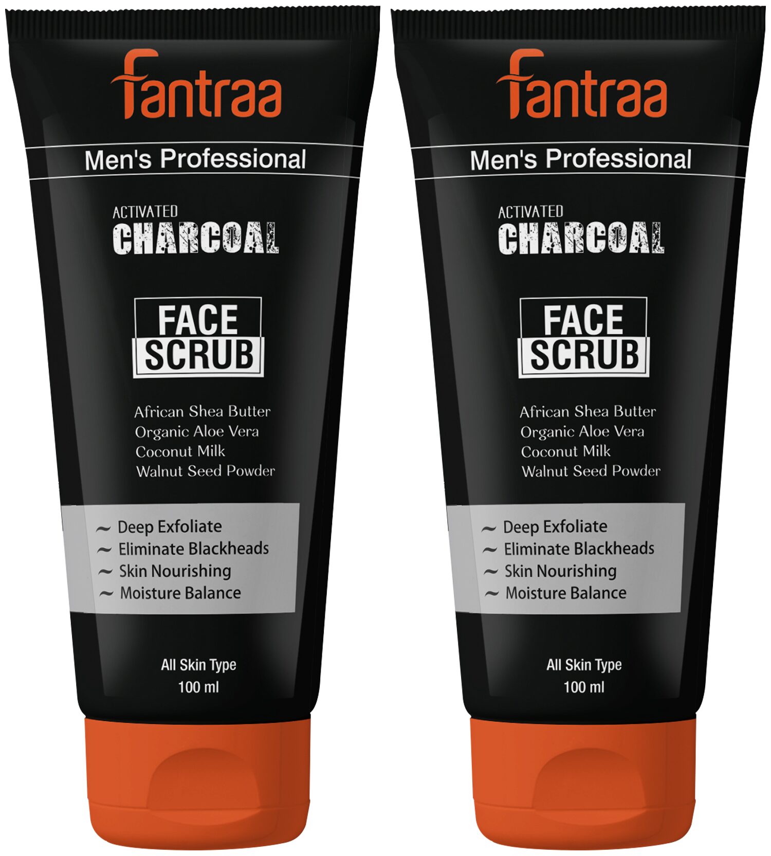 Fantraa Activated Charcoal Face scrub for Eliminate Blackhead Deep Exfoliation and Cleansing 100ml (Pack of 2)
Fantraa Activated Charcoal Face scrub for Eliminate Blackhead Deep Exfoliation and Cleansing 100ml (Pack of 2)