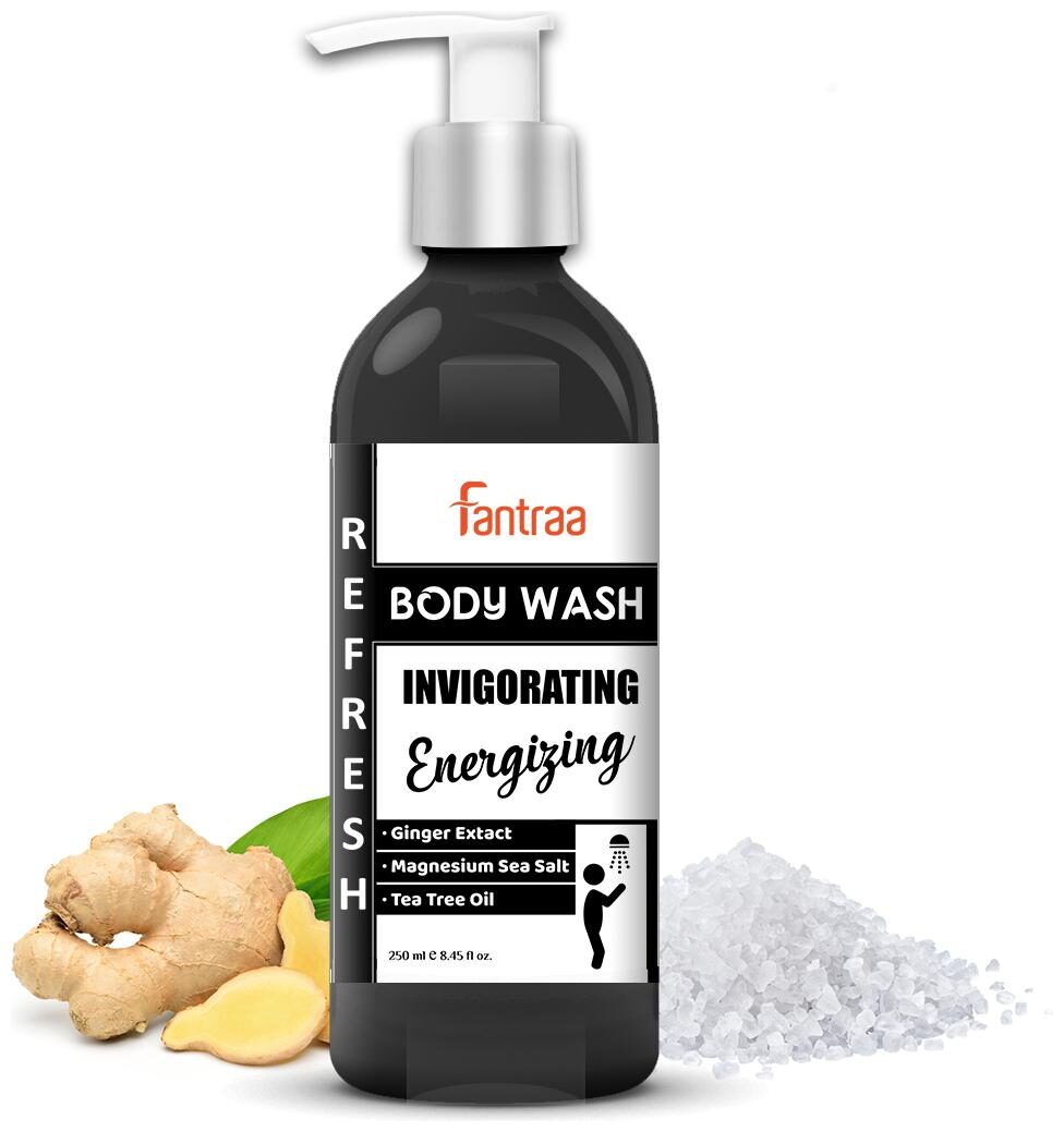 Fantraa Ginger Body Wash with Rich Source of Magnesium Sea salt Tea Tree Oil Peppermint Oil (250 ml)
Fantraa Ginger Body Wash with Rich Source of Magnesium Sea salt Tea Tree Oil Peppermint Oil (250 ml)