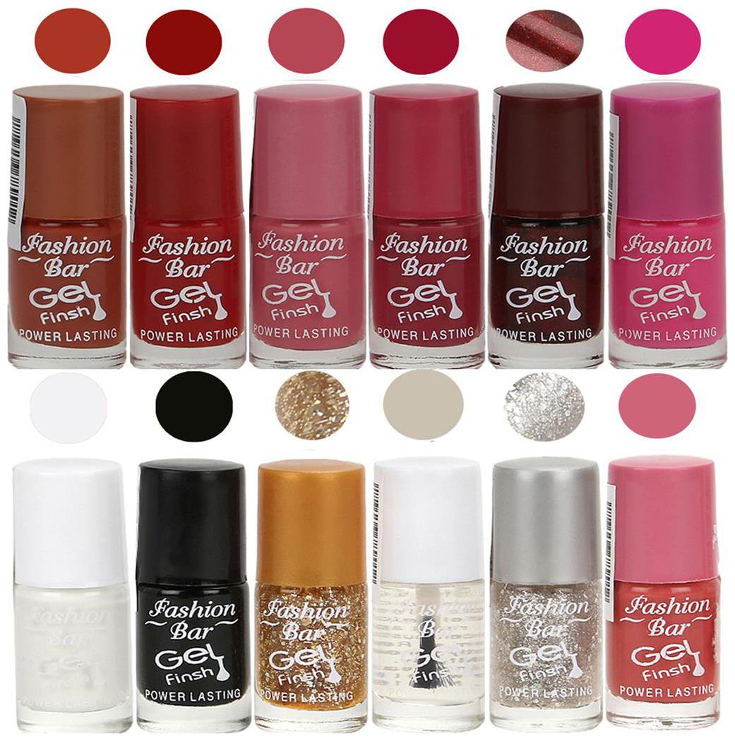 Fashion Bar Nail polish (Brown Red Pink Deep Pink Dark Brown Rani Pink White black Glitter Golden Transperent Glitter Silver Pink )
Fashion Bar Nail polish (Brown Red Pink Deep Pink Dark Brown Rani Pink White black Glitter Golden Transperent Glitter Silver Pink )