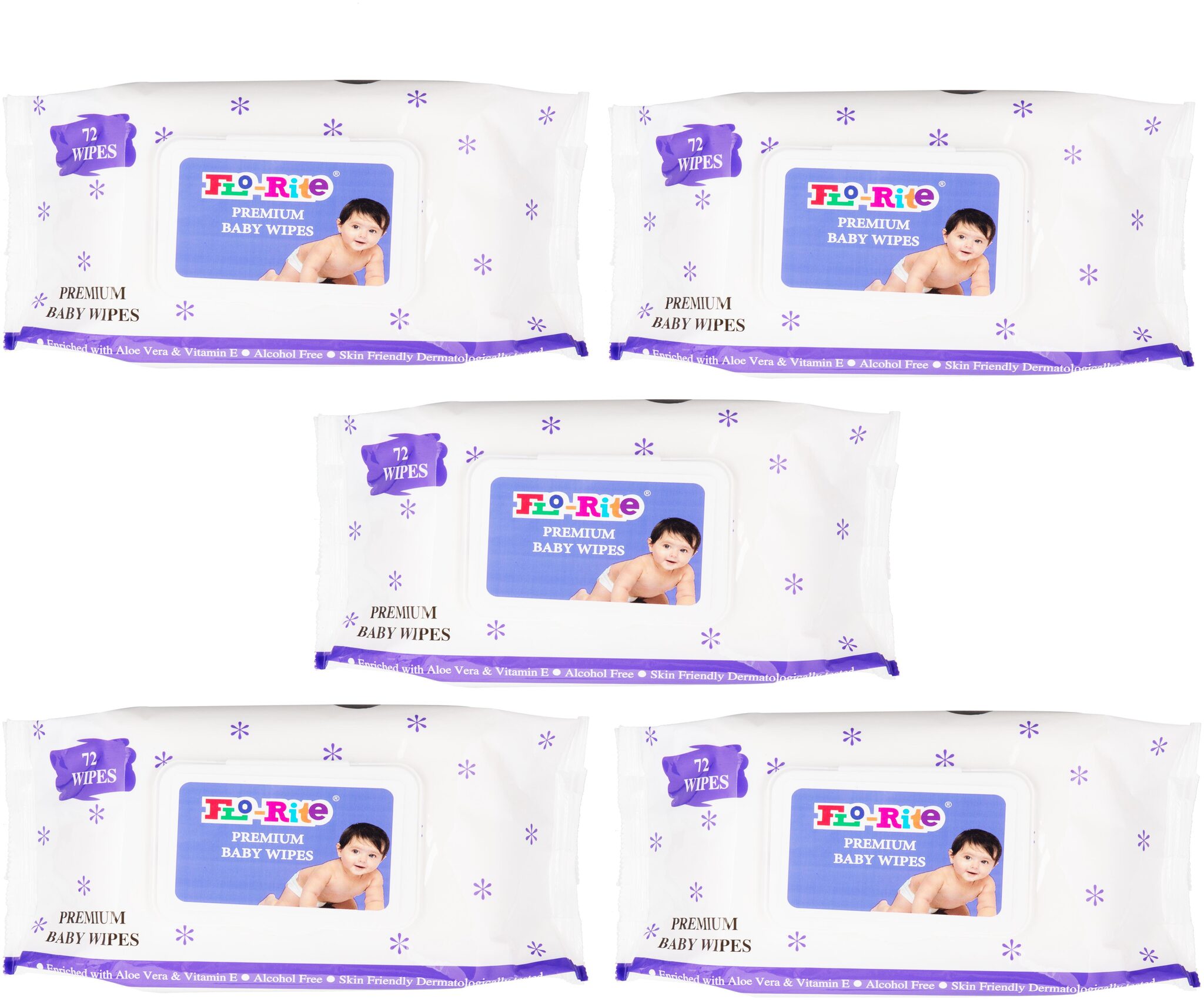 Flo-Rite Premium Baby Wet Wipes With Aloe Vera And Vitamin E - 72 Wipes (Pack Of 5)
Flo-Rite Premium Baby Wet Wipes With Aloe Vera And Vitamin E - 72 Wipes (Pack Of 5)