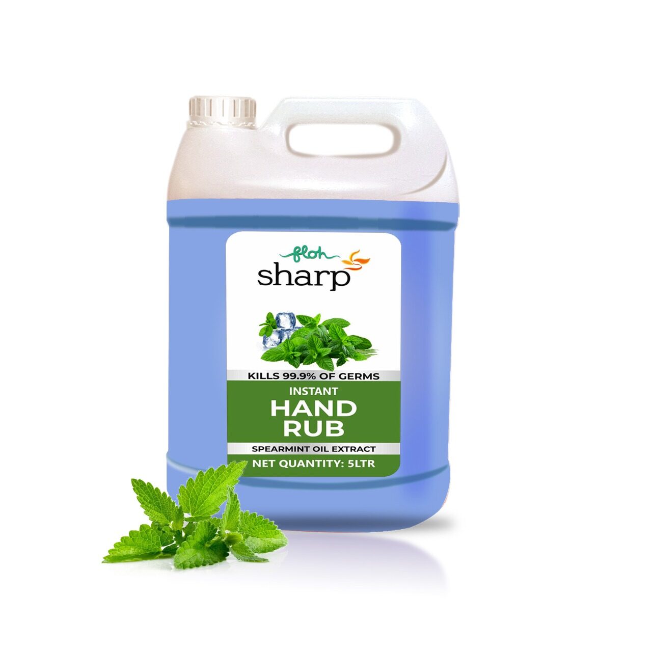 FLOH Sharp Instant Hand Rub Sanitizer With Spearmint Flavor 70 Alcohol Hand Rub sanitizer Alcohol Based 5L Plastic can (Pack of 1)
FLOH Sharp Instant Hand Rub Sanitizer With Spearmint Flavor 70 Alcohol Hand Rub sanitizer Alcohol Based 5L Plastic can (Pack of 1)