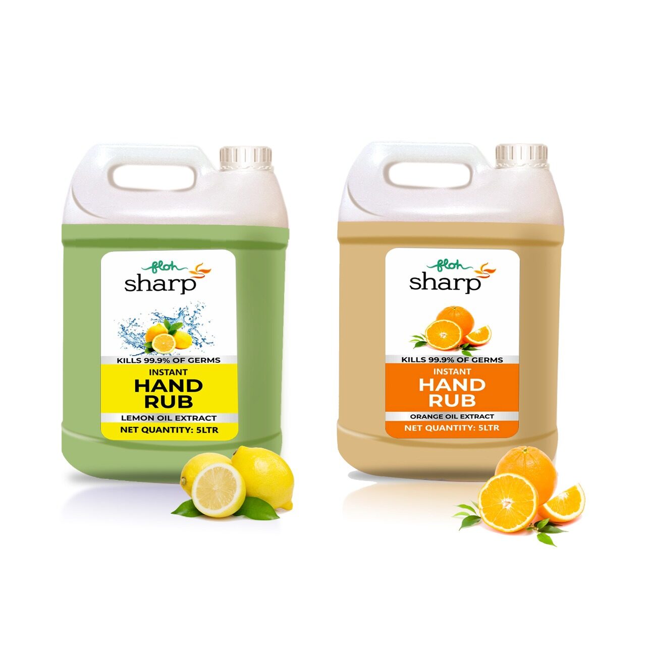 FLOH Sharp Instant Hand Rub Sanitizer With 70 Alcohol Flavor Orange Lemon 5L ( Pack of 2 )
FLOH Sharp Instant Hand Rub Sanitizer With 70 Alcohol Flavor Orange Lemon 5L ( Pack of 2 )