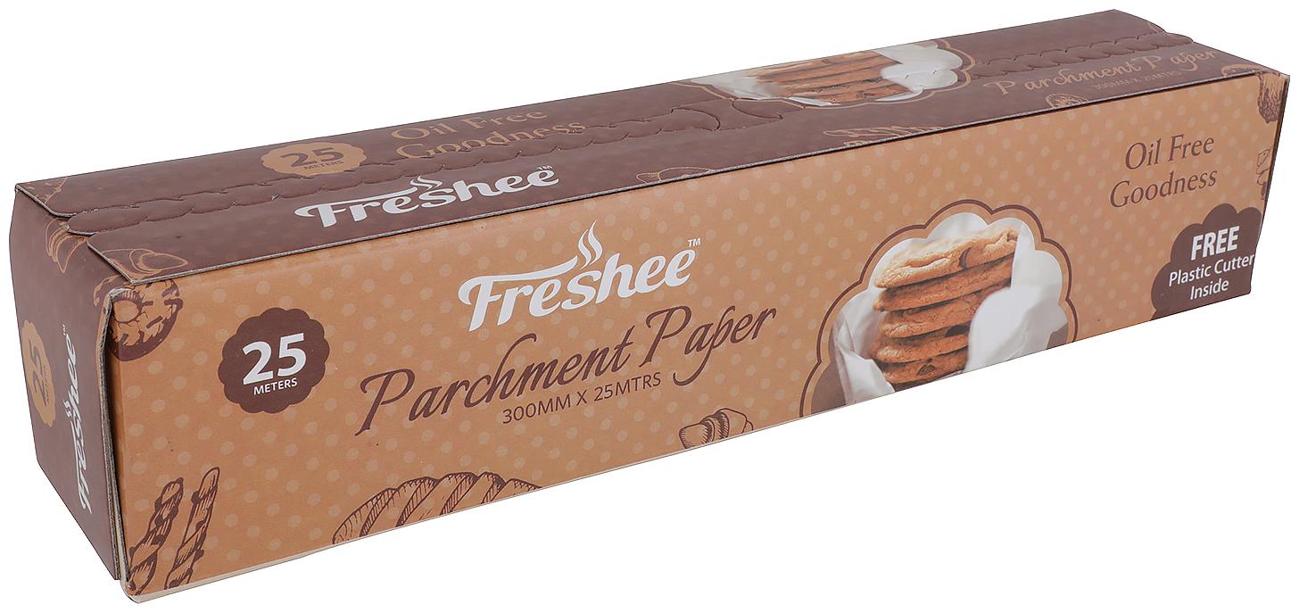 Freshee 25 Meter Parchment Butter Paper Roll and Free Plastic Cutter Inside and Free Plastic Cutter Inside
Freshee 25 Meter Parchment Butter Paper Roll and Free Plastic Cutter Inside and Free Plastic Cutter Inside