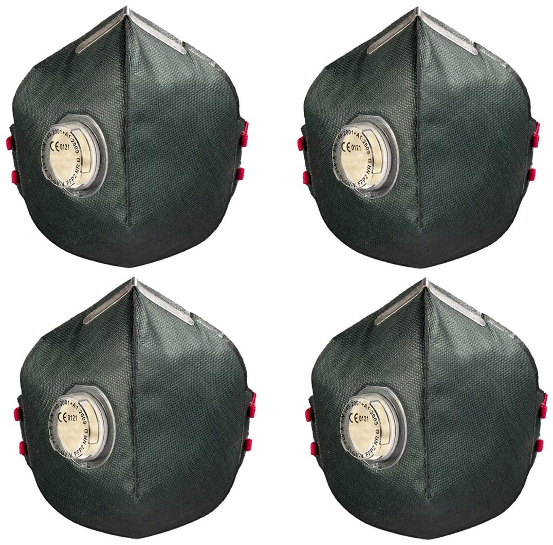 Gabbar V-414-SLOV FFP2 Anti-Pollution Mask with Valve and Adjustable Nose Clip - Pack of 4
Gabbar V-414-SLOV FFP2 Anti-Pollution Mask with Valve and Adjustable Nose Clip - Pack of 4