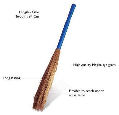 Gala Broom - Laxmi Grass Broom 1 pc
