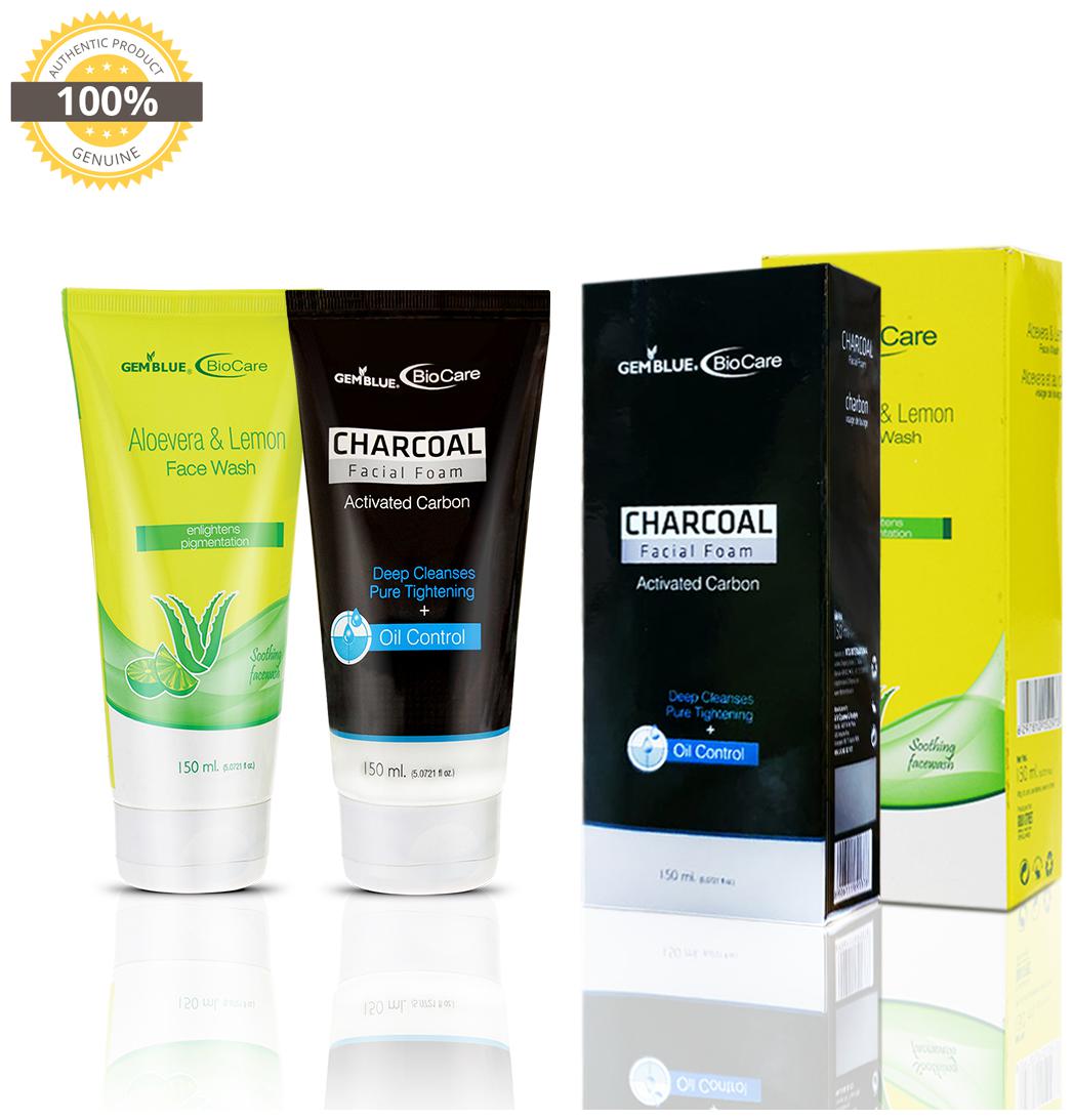 Gemblue Biocare Aloevera Lemon Face Wash 150ml Gemblue Biocare Charcola Facial Foam Pack Of 2
Gemblue Biocare Aloevera Lemon Face Wash 150ml Gemblue Biocare Charcola Facial Foam Pack Of 2