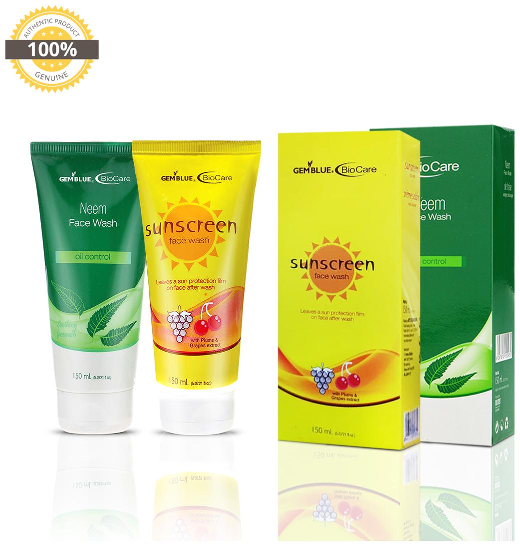 Gemblue Biocare Neem Face Wash 150ml Gemblue Biocare Strwaberry Face Wash 150ml Pack Of 2
Gemblue Biocare Neem Face Wash 150ml Gemblue Biocare Strwaberry Face Wash 150ml Pack Of 2