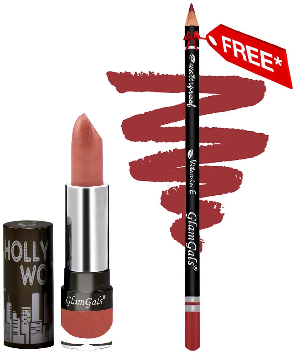 GlamGals High Definition Lipstick Cream finish Bronze 3 5g Get Lip Liner Pencil Free
GlamGals High Definition Lipstick Cream finish Bronze 3 5g Get Lip Liner Pencil Free