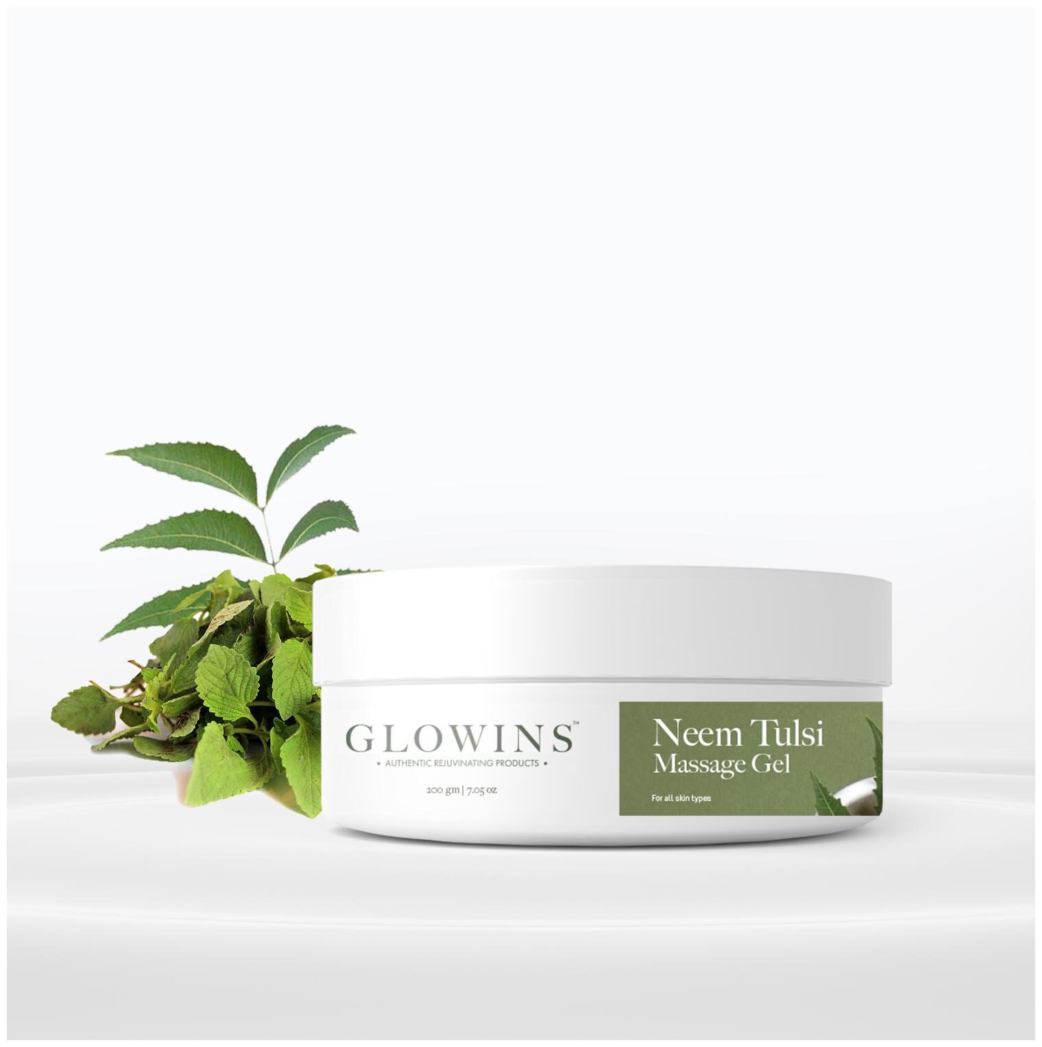 GLOWINS Neem Tulsi Rich In Vitamin E Protect it Form Sun UV Rays Improve Acne Skin Ton Reduse Sign Of Lightening and Nourishing Gel 200 ml (Pack Of 1)
GLOWINS Neem Tulsi Rich In Vitamin E Protect it Form Sun UV Rays Improve Acne Skin Ton Reduse Sign Of Lightening and Nourishing Gel 200 ml (Pack Of 1)