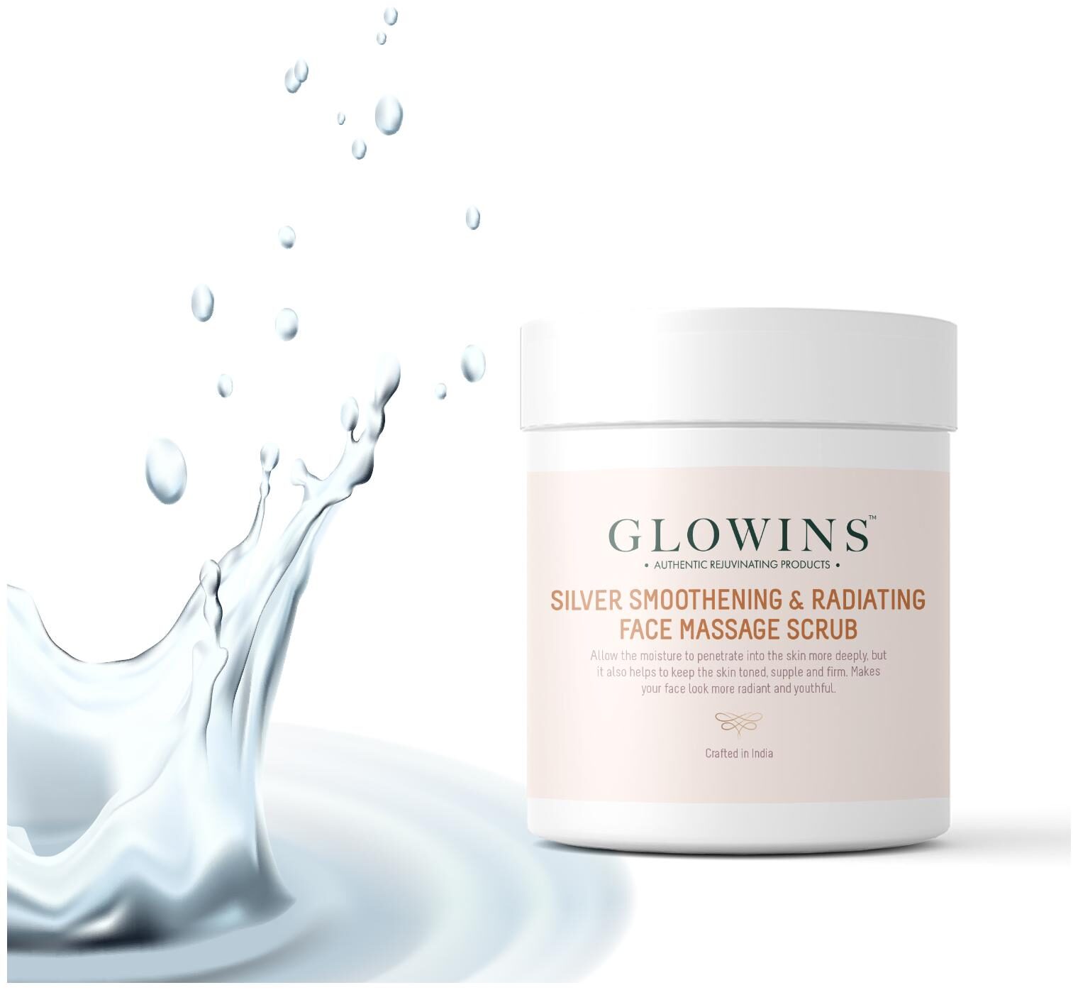 GLOWINS Silver Rich In Vitamin E Protect it Form Sun UV Rays Improve Acne Skin Ton Reduse Sign Of Lightening and Nourishing Scrub 400 ml (Pack Of 1)
GLOWINS Silver Rich In Vitamin E Protect it Form Sun UV Rays Improve Acne Skin Ton Reduse Sign Of Lightening and Nourishing Scrub 400 ml (Pack Of 1)
