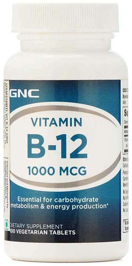 GNC Vitamin B 12 1000 mcg - Essential for the Metabolism of Carbohydrates (100 Tablets)
GNC Vitamin B 12 1000 mcg - Essential for the Metabolism of Carbohydrates (100 Tablets)