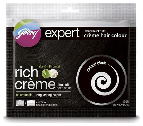 Godrej Expert Rich Creme Hair Colour Natural Black No 1 20 g 20 ml 
Godrej Expert Rich Creme Hair Colour Natural Black No 1 20 g 20 ml