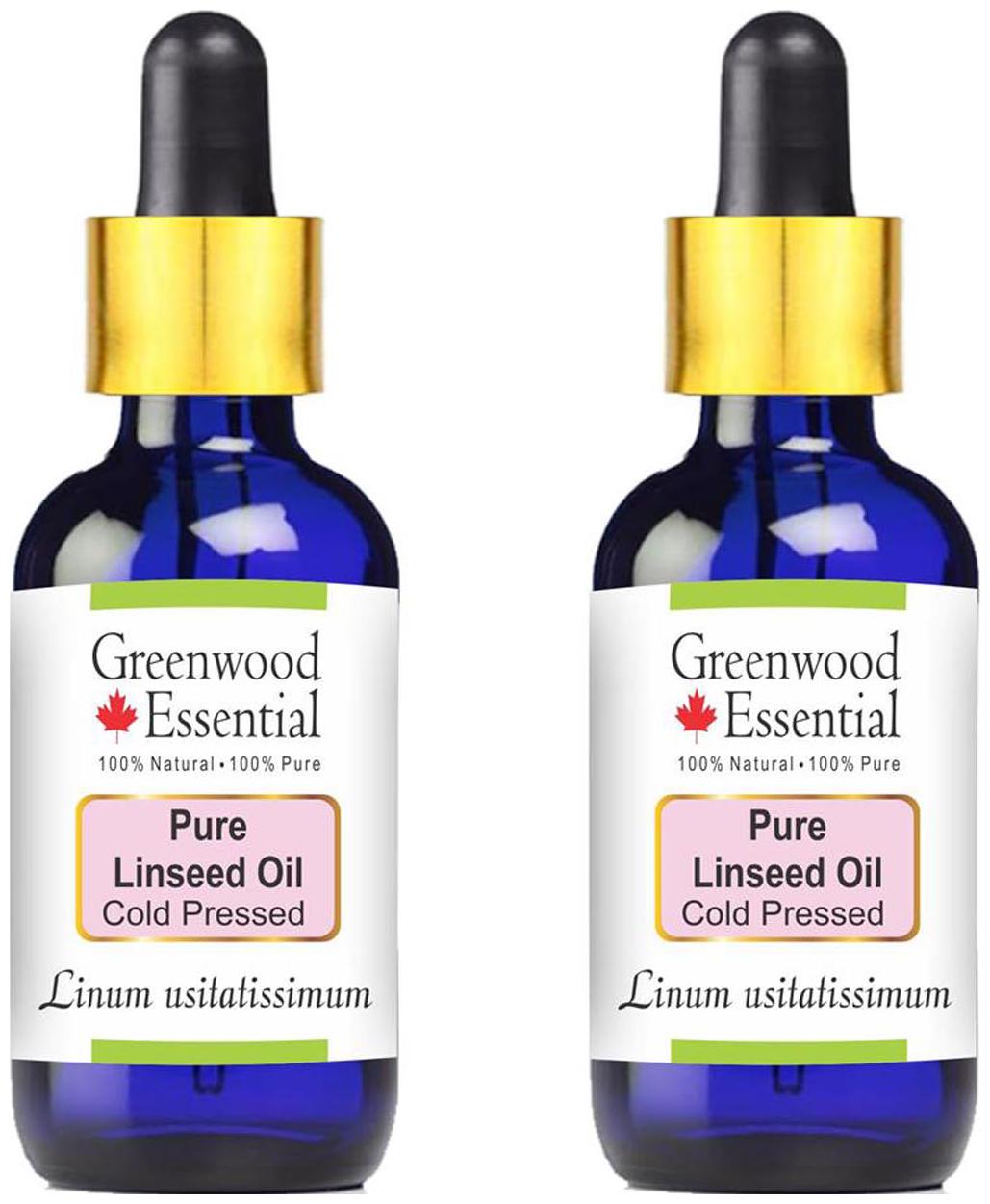Greenwood Essential Pure Linseed Oil (Linum usitatissimum) with Glass Dropper 100 Natural Therapeutic Grade Cold Pressed 100ml (Pack of 2)
Greenwood Essential Pure Linseed Oil (Linum usitatissimum) with Glass Dropper 100 Natural Therapeutic Grade Cold Pressed 100ml (Pack of 2)