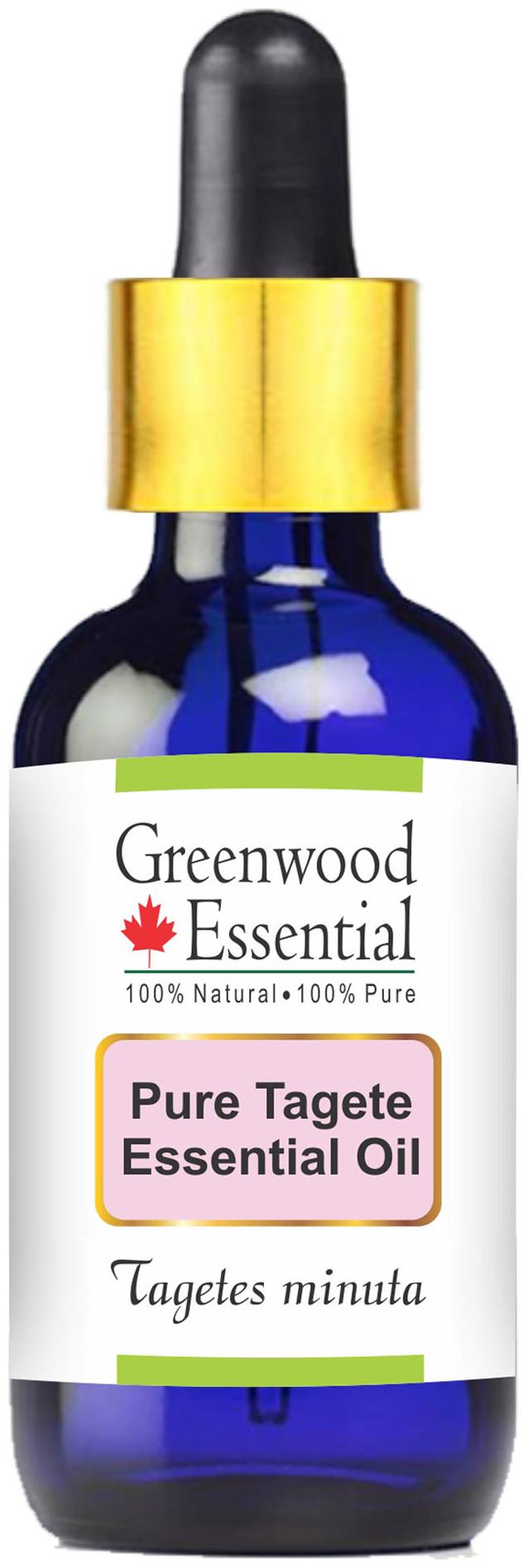 Greenwood Essential Pure Tagete Essential Oil (Tagetes minuta) with Glass Dropper 100 Natural Therapeutic Grade Steam Distilled 100ml
Greenwood Essential Pure Tagete Essential Oil (Tagetes minuta) with Glass Dropper 100 Natural Therapeutic Grade Steam Distilled 100ml