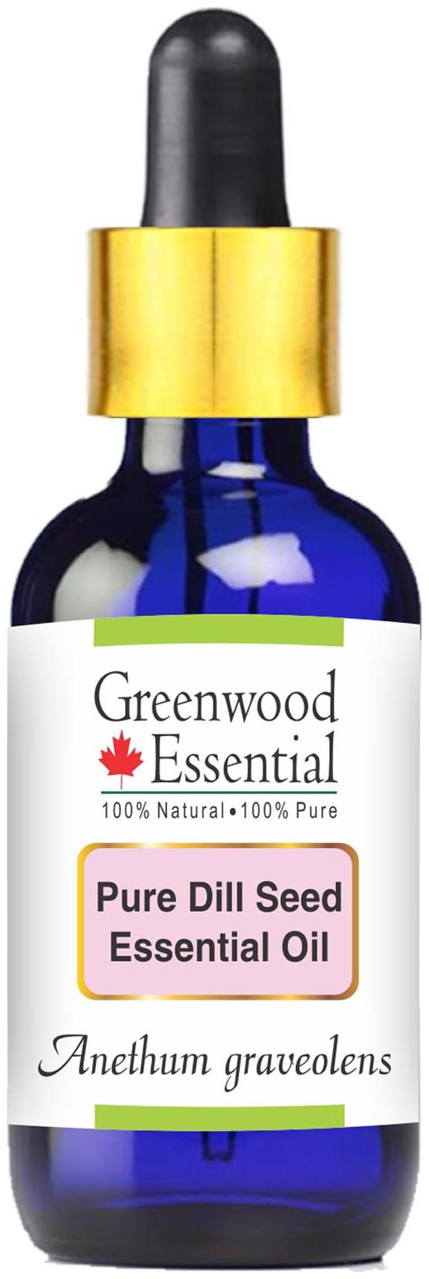 Greenwood Essential Pure Dill Seed Essential Oil (Anethum graveolens) with Glass Dropper 100 Natural Therapeutic Grade Steam Distilled 50ml
Greenwood Essential Pure Dill Seed Essential Oil (Anethum graveolens) with Glass Dropper 100 Natural Therapeutic Grade Steam Distilled 50ml