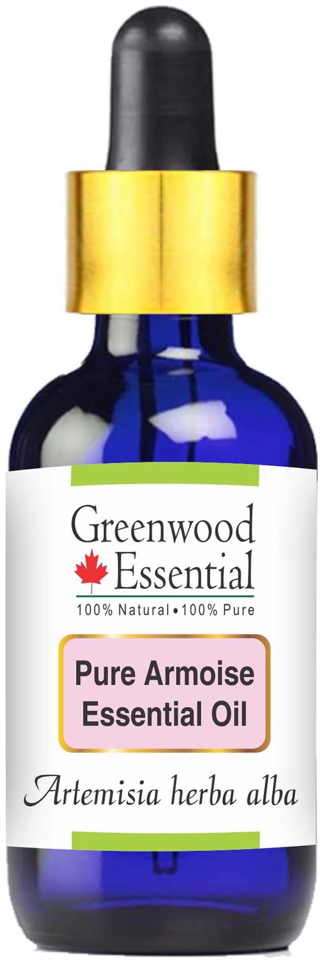 Greenwood Essential Pure Armoise Essential Oil (Artemisia herba alba) with Glass Dropper 100 Natural Therapeutic Grade Steam Distilled 30ml
Greenwood Essential Pure Armoise Essential Oil (Artemisia herba alba) with Glass Dropper 100 Natural Therapeutic Grade Steam Distilled 30ml