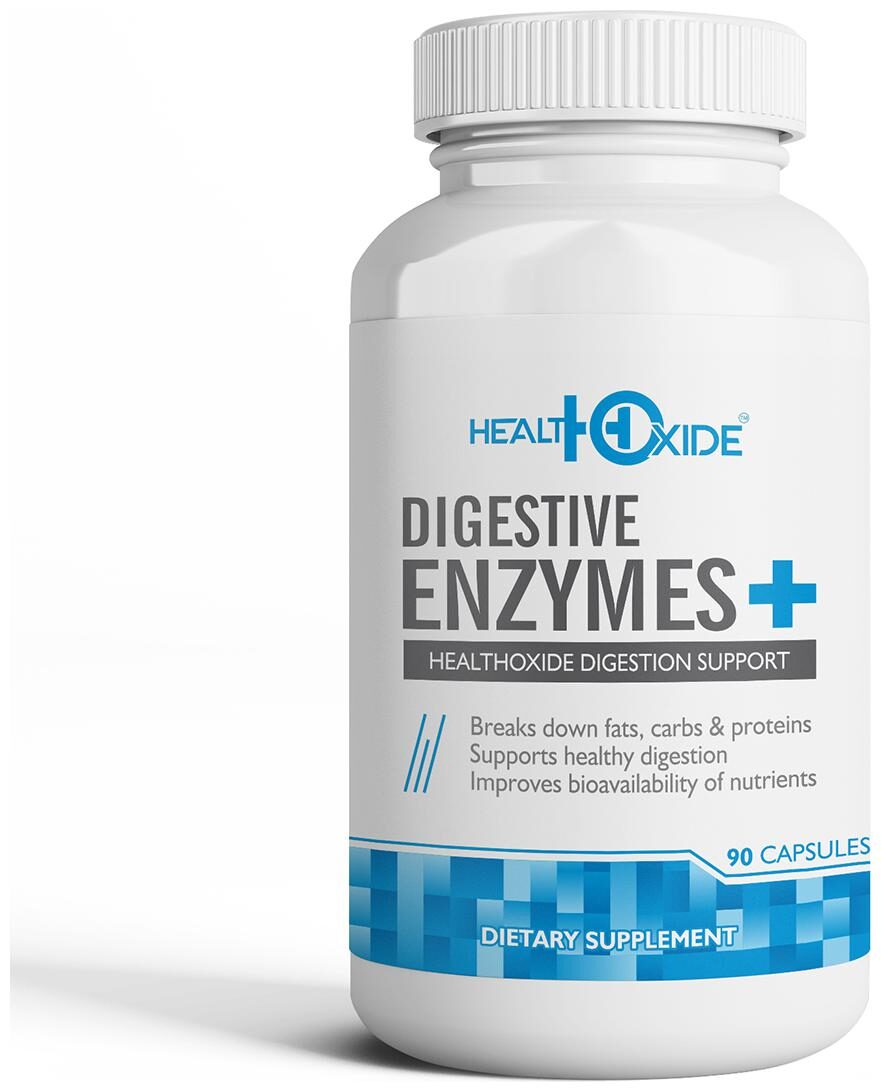 Health Oxide Digestive Enzymes Plus - Natural Support For Better Digestion - For Bloating Constipation Gas Relief - 90 Veg Capsules
Health Oxide Digestive Enzymes Plus - Natural Support For Better Digestion - For Bloating Constipation Gas Relief - 90 Veg Capsules