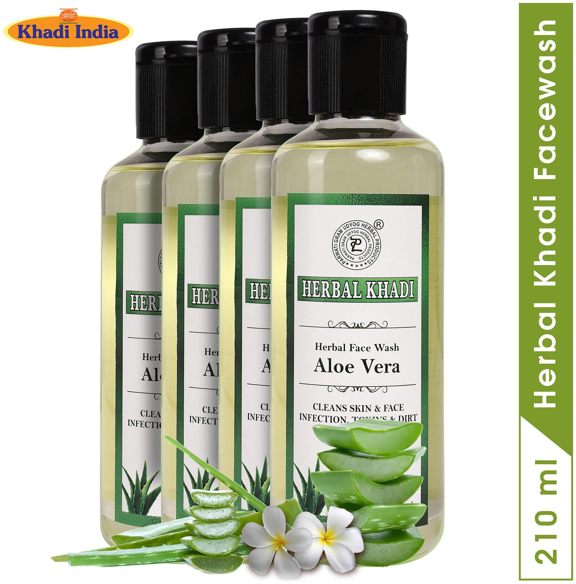 Herbal Khadi Aloevera 100 Natural Purifying Face Wash For Dry Skin Anti Acne Moisturizing 210 ml ( Pack of 4 )
Herbal Khadi Aloevera 100 Natural Purifying Face Wash For Dry Skin Anti Acne Moisturizing 210 ml ( Pack of 4 )