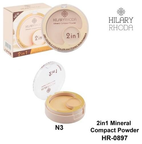 Hilary Rhoda Mineral Compact Powder 2 In 1 Double Concealer Whitening Skin Powder Hr-0897-N3-(12g)
Hilary Rhoda Mineral Compact Powder 2 In 1 Double Concealer Whitening Skin Powder Hr-0897-N3-(12g)