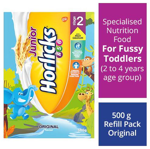 Horlicks Junior Health Nutrition Drink Original Flavour Stage 2 46 Years 500 g
Horlicks Junior Health Nutrition Drink Original Flavour Stage 2 46 Years 500 g