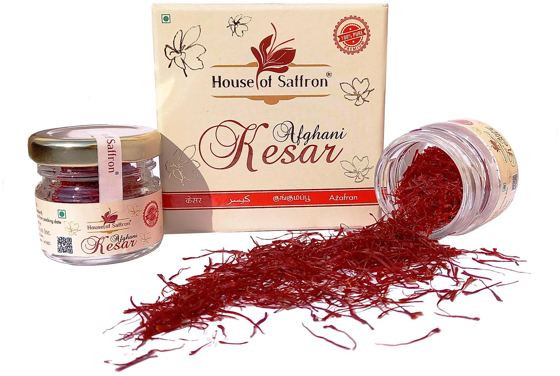 House of saffron Pure Afghani Saffron Kesar 100 Natural Grade 1 ISO certified Keshar Threads 1g Each (Pack of 50)
House of saffron Pure Afghani Saffron Kesar 100 Natural Grade 1 ISO certified Keshar Threads 1g Each (Pack of 50)