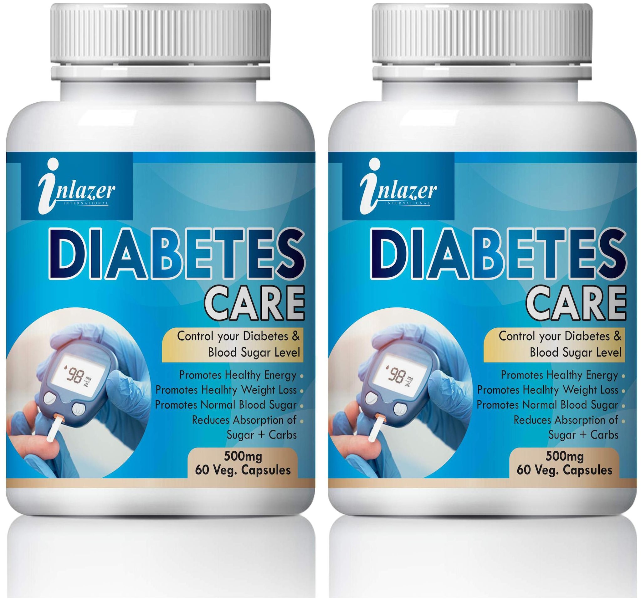 Inlazer Diabetes care For Control Your Blood Sugar Level 100 Ayurvedic Pack Of 2 (120 Capsules)
Inlazer Diabetes care For Control Your Blood Sugar Level 100 Ayurvedic Pack Of 2 (120 Capsules)