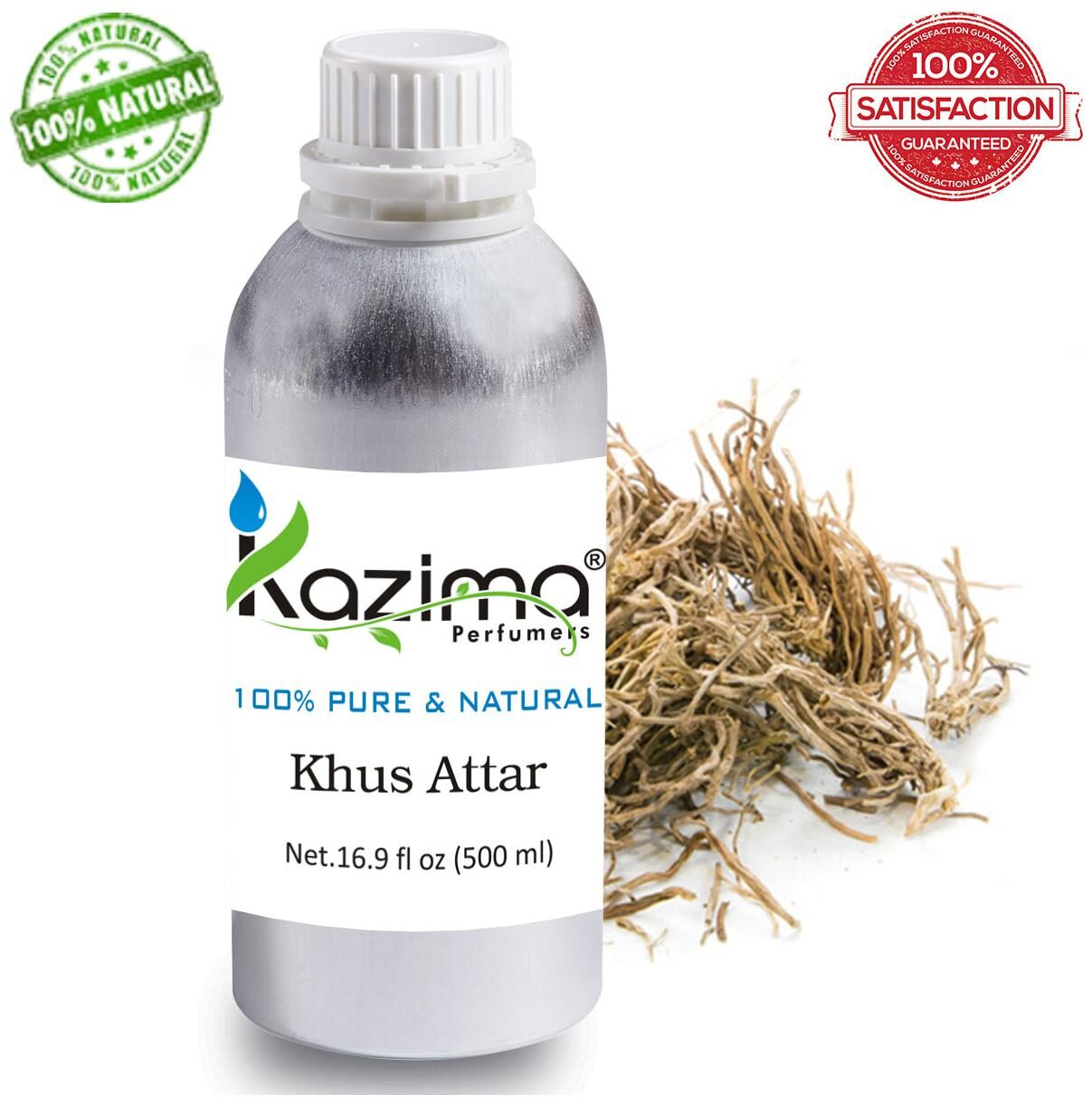 KAZIMA Khus Attar Perfume For Unisex (500 ml) - Pure Natural Undiluted (Non-Alcoholic)
KAZIMA Khus Attar Perfume For Unisex (500 ml) - Pure Natural Undiluted (Non-Alcoholic)