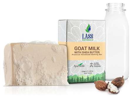 Lass Naturals Goat Milk with Shea Butter Soap - Handmade Bathing Bar for Sensitive and Dry Skin 125 g (Pack of 3)- Skin Care
Lass Naturals Goat Milk with Shea Butter Soap - Handmade Bathing Bar for Sensitive and Dry Skin 125 g (Pack of 3)- Skin Care