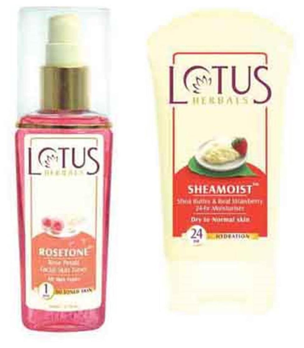 Lotus Herbals Combo of Rosetone Facial Skin Toner With Sheamoist 24-Hrs Moisturiser
Lotus Herbals Combo of Rosetone Facial Skin Toner With Sheamoist 24-Hrs Moisturiser