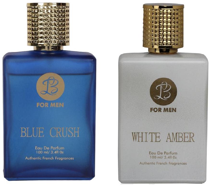 Lyla Blanc EDP BLUE CRUSH WHITE AMBER Premium French Perfume for Men (Pack of 2) (100ml each)
Lyla Blanc EDP BLUE CRUSH WHITE AMBER Premium French Perfume for Men (Pack of 2) (100ml each)