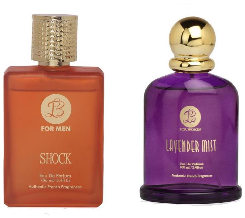 Lyla Blanc EDP Mens SHOCK Lyla Blanc EDP Womens LAVENDER MIST (Pack of 2 Perfume for Couple) (100ml each)
Lyla Blanc EDP Mens SHOCK Lyla Blanc EDP Womens LAVENDER MIST (Pack of 2 Perfume for Couple) (100ml each)