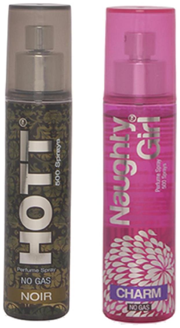 HOTT Mens NOIR Naughty Girl CHARM (Pack of 2 Perfume Spray for Couple) (60ml each)
HOTT Mens NOIR Naughty Girl CHARM (Pack of 2 Perfume Spray for Couple) (60ml each)