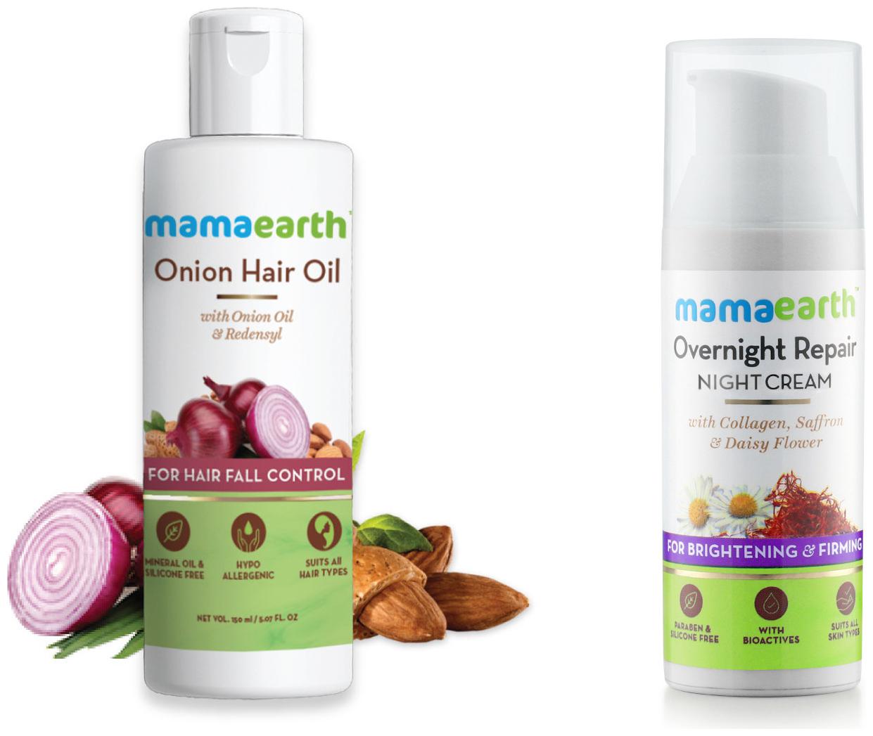 Mamaearth for Onion Hair Oil Regrowth Hair Fall Control with Redensyl 150ml And Skin Repair Night Cream for Glowing Skin 50ml (Pack of 2)
Mamaearth for Onion Hair Oil Regrowth Hair Fall Control with Redensyl 150ml And Skin Repair Night Cream for Glowing Skin 50ml (Pack of 2)