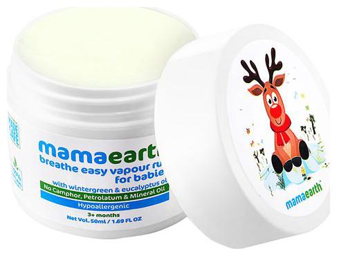 Mamaearth Natural Breathe Easy Vapour Rub Balm With Wintergreen Eucalyptus Tulsi 50 ml
Mamaearth Natural Breathe Easy Vapour Rub Balm With Wintergreen Eucalyptus Tulsi 50 ml