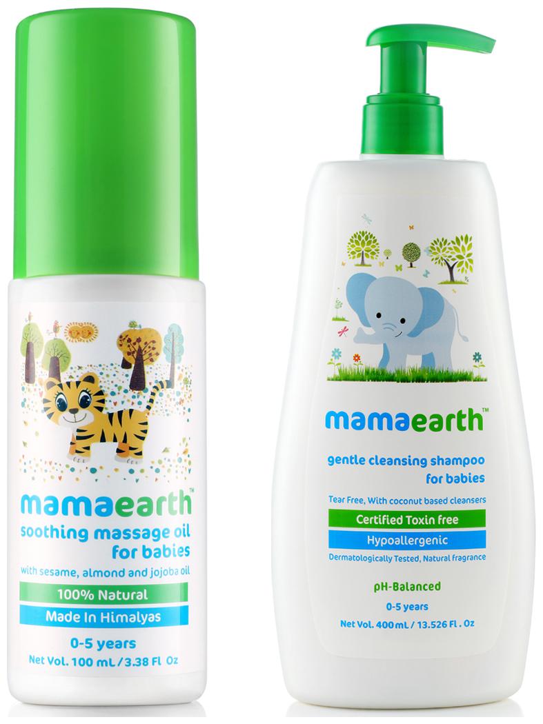 Mamaearth Soothing Massage Oil for Babies (100 ml 0-5 Yrs) Gentle Cleansing Shampoo for babies (400 ml 0-5 Yrs) Pack of 2
Mamaearth Soothing Massage Oil for Babies (100 ml 0-5 Yrs) Gentle Cleansing Shampoo for babies (400 ml 0-5 Yrs) Pack of 2
