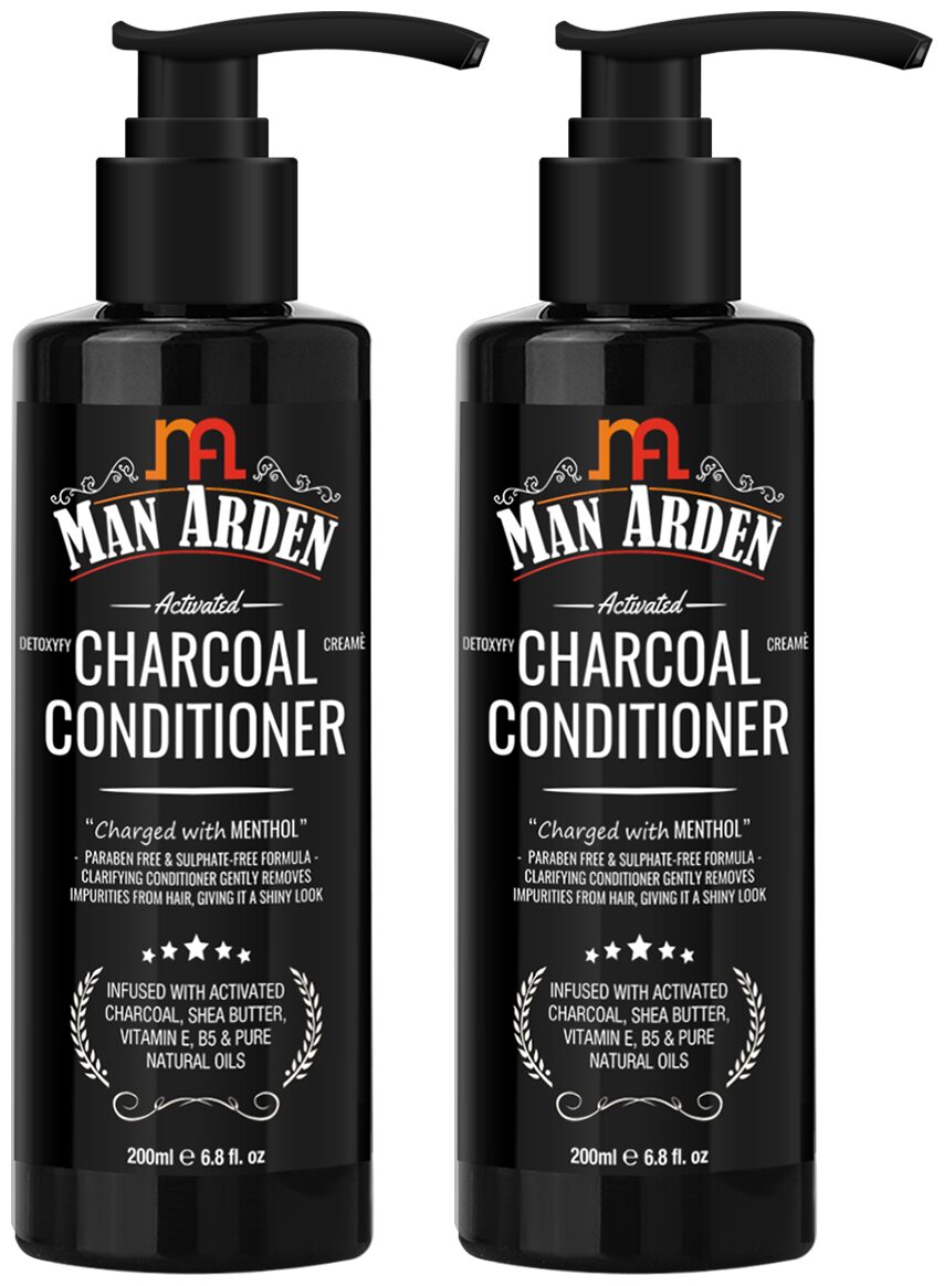 Man Arden Activated Charcoal Cream Conditioner with Argan Oil - 200ml - Deep Conditioner for Damaged Dry Hair Nourishes Scalp Removes Residue Buildup (Pack Of 2 )
Man Arden Activated Charcoal Cream Conditioner with Argan Oil - 200ml - Deep Conditioner for Damaged Dry Hair Nourishes Scalp Removes Residue Buildup (Pack Of 2 )