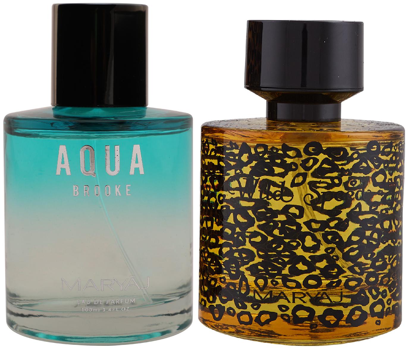 Maryaj Aqua Brooke Eau De Parfum Citrus Floral Perfume 100ml for Women and Maryaj Wild Speed Eau De Parfum Citrus Spicy Perfume 100ml for Men
Maryaj Aqua Brooke Eau De Parfum Citrus Floral Perfume 100ml for Women and Maryaj Wild Speed Eau De Parfum Citrus Spicy Perfume 100ml for Men