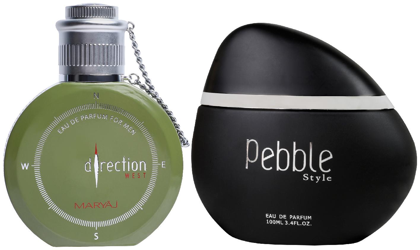 Maryaj Direction West Eau De Parfum Green Spicy Perfume 100ml For Men And Maryaj Pebble Style Eau De Parfum Spicy Woody Perfume 100ml For Men (Pack Of 2)
Maryaj Direction West Eau De Parfum Green Spicy Perfume 100ml For Men And Maryaj Pebble Style Eau De Parfum Spicy Woody Perfume 100ml For Men (Pack Of 2)