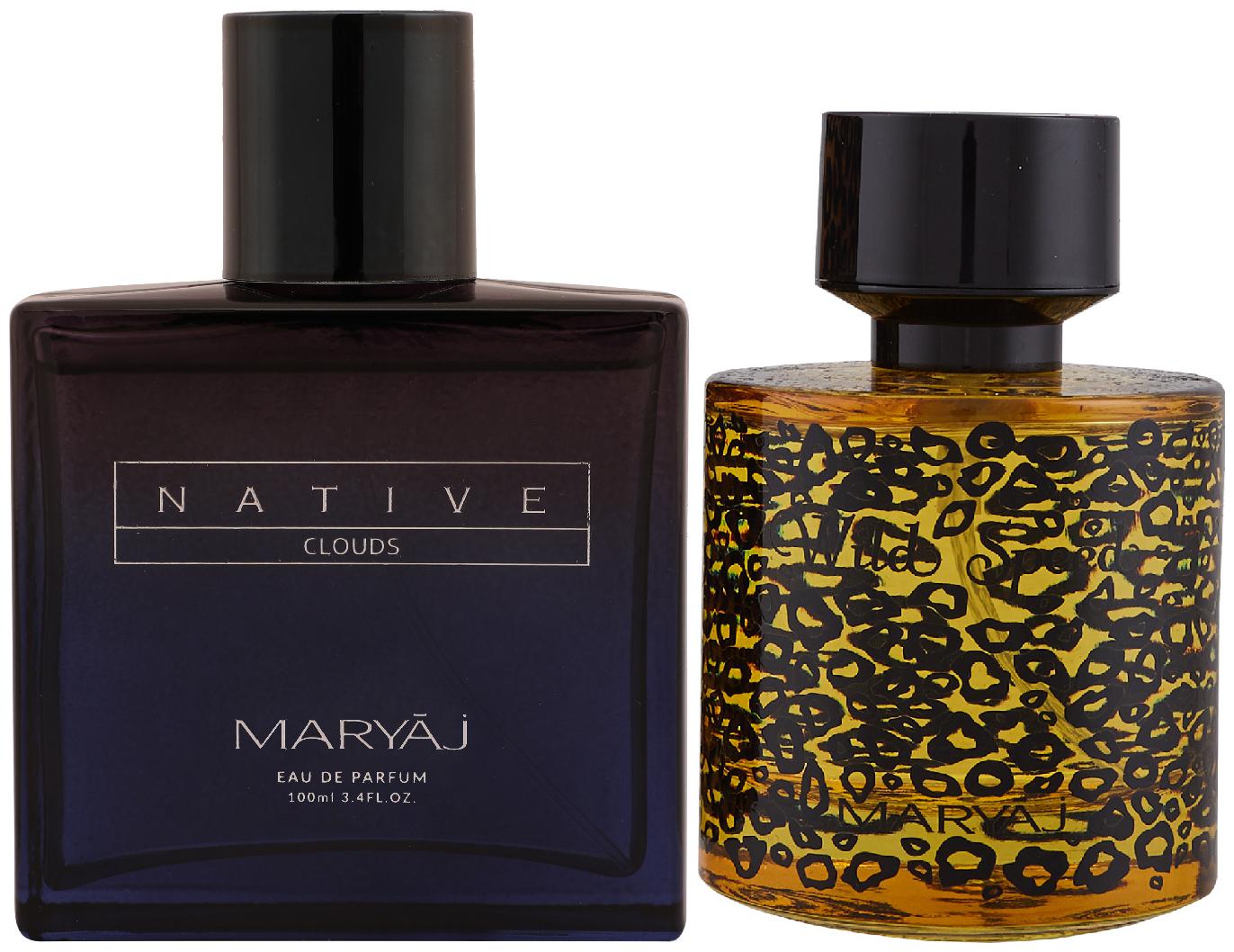 Maryaj Native Clouds Eau De Parfum Aromatic Woody Perfume 100ml for Unisex and Maryaj Wild Speed Eau De Parfum Citrus Spicy Perfume 100ml for Men
Maryaj Native Clouds Eau De Parfum Aromatic Woody Perfume 100ml for Unisex and Maryaj Wild Speed Eau De Parfum Citrus Spicy Perfume 100ml for Men