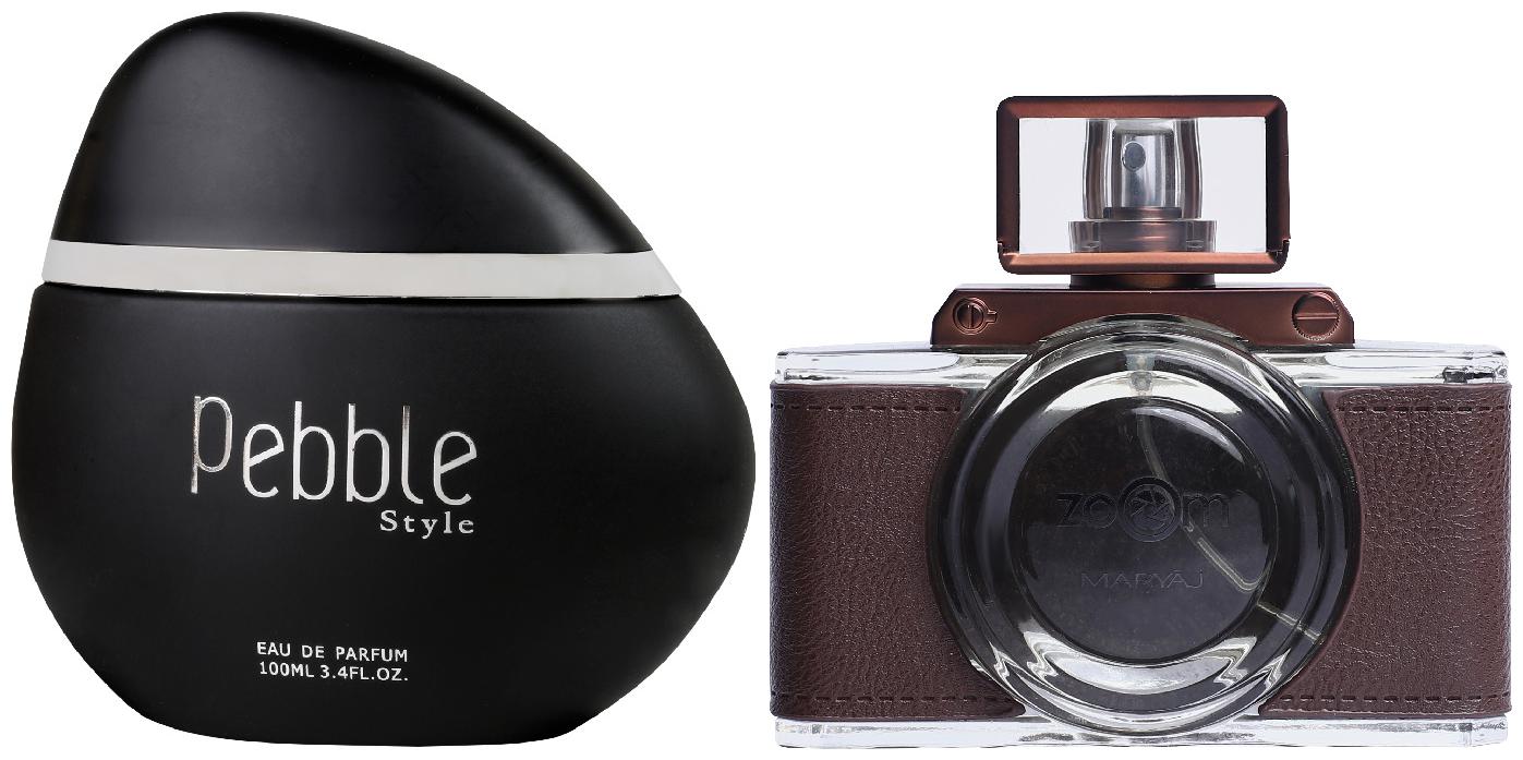 Maryaj Pebble Style Eau De Parfum Spicy Woody Perfume 100ml for Men and Maryaj Zoom Pour Homme Eau De Parfum Spicy Woody Perfume 100ml for Men ( Pack of 2 )
Maryaj Pebble Style Eau De Parfum Spicy Woody Perfume 100ml for Men and Maryaj Zoom Pour Homme Eau De Parfum Spicy Woody Perfume 100ml for Men ( Pack of 2 )