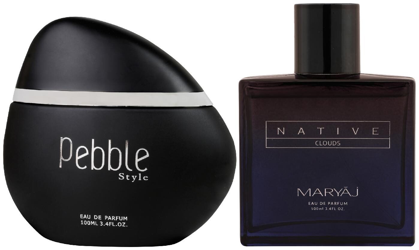 Maryaj Pebble Style Eau De Parfum Spicy Woody Perfume 100ml For Men And Maryaj Native Clouds Eau De Parfum Aromatic Woody Perfume 100ml For Unisex (Pack Of 2)
Maryaj Pebble Style Eau De Parfum Spicy Woody Perfume 100ml For Men And Maryaj Native Clouds Eau De Parfum Aromatic Woody Perfume 100ml For Unisex (Pack Of 2)
